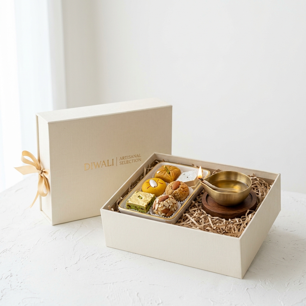 An artisanal Diwali hamper packed by GYG