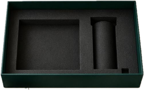 Rigid box base with custom foam insert