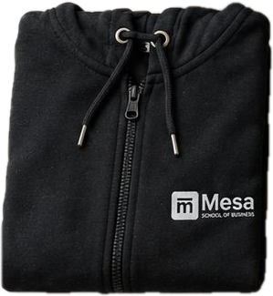 Embroidered zip hoodie