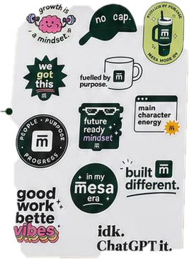 Die-cut sticker sheet